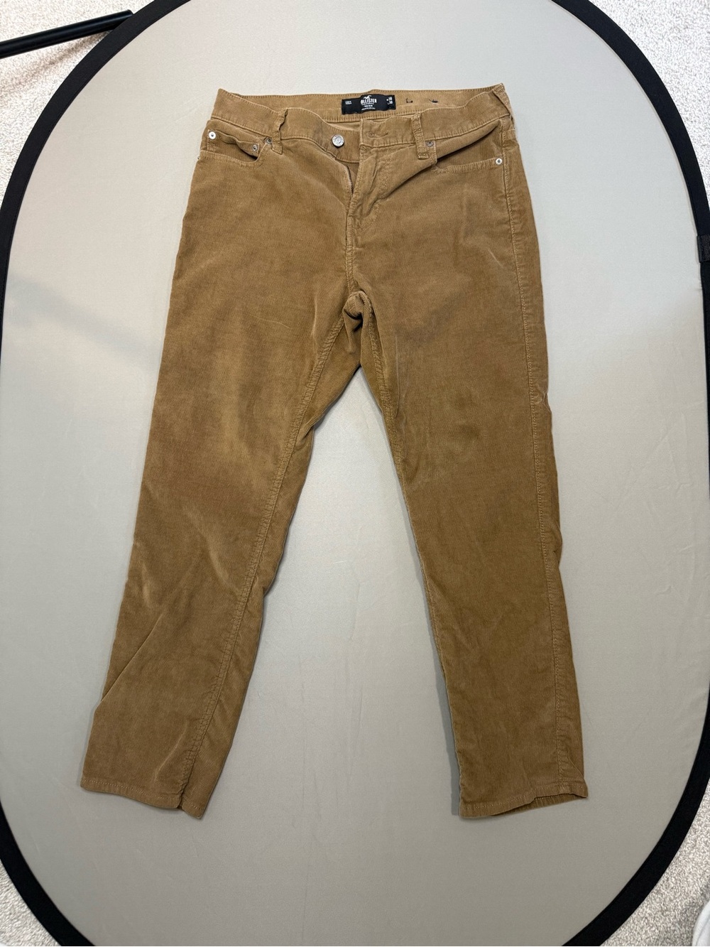 Hollister Slim Corduroy Jeans in Tan